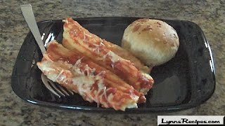 Three Cheese Filled Manicotti  Lynns Recipes [upl. by Yvan]