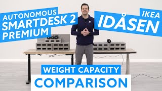 Autonomous SmartDesk 2 Premium vs Ikea Idasen Standing Desk Weight Capacity Comparison [upl. by Desdee]