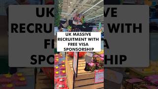 UK Massive recruitment with free visa sponsorship [upl. by Avevoneg]