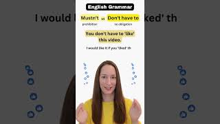 English Grammar  MUSTNT and DONT HAVE TO [upl. by Raye364]