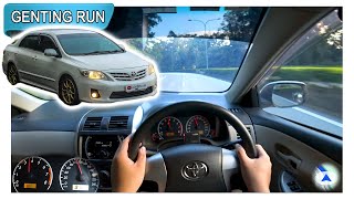 E140 2012 Toyota Corolla Altis 16E  Malaysia POV Genting Run 冲上云霄 CC Subtitle [upl. by Heilner]