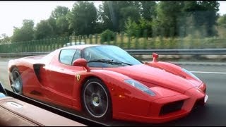 DECAT Ferrari Enzo  Motorway flybys runway accelerations  Wilton 2013 [upl. by Josi]