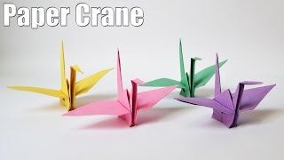 How to make a Paper Crane  Easy  Tutorial [upl. by Atilegna]