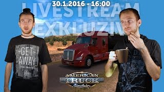 Pozvánka ► Exkluzivní Livestream ► American Truck Simulator ► 3012016  1600 ► synecek11 [upl. by Willmert57]