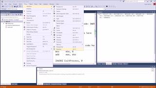 Assembly Tutorial Assembling Your First Assembly Program Using Visual Studio 2017 [upl. by Ahsitniuq]