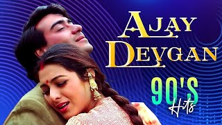 Ajay Devgan 90s Hits  Video Jukebox  90s Bollywood Romantic Songs  Latest Song Ajay Devgn [upl. by Ynottirb]