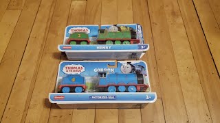 Thomas amp Friends All Engines Go Trackmaster Henry amp Gordon Unboxing [upl. by Alyehc]