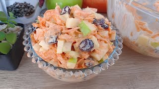 🥕💕 La ensalada navideña más fácil y deliciosa sólo requiere 5 ingredientes ¡Fascinante 🍏🥗 [upl. by Notac]