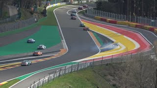 2023 Porsche Carrera Cup Benelux SpaFrancorchamps crash in the Raidillon 4K [upl. by Eahsram]