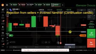 Predict Next Candle Direction with candlestick psychology  Iqoption [upl. by Janette]