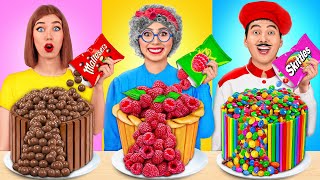 Me vs Grandma Cooking Challenge  Cake Decorating Challenge by Multi DO Challenge [upl. by Ynattyrb238]