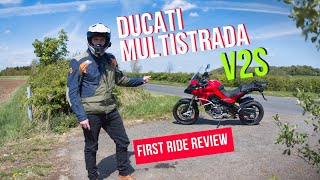 Ducati Multistrada V2s First Ride Review This Bike Is A Weapon [upl. by Abbottson]