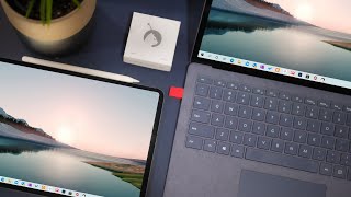 How to use iMac as a Monitor for Windows Laptop PC  featuring Microsoft Surface Laptop 4 [upl. by Ladnek]