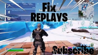 HOW TO FIX REPLAYS IN FORTNITE  tutorial2023 [upl. by Violetta]