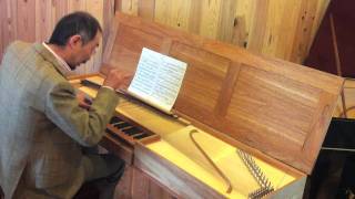 Jacques Duphly  quotLa de Drummondquot played on a fiveoctave fretted clavichord [upl. by Airegin64]