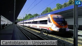 Cantoblanco Universidad C4  Cercanías Madrid  Renfe Civia [upl. by Anined]