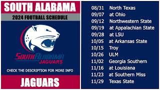 2024 South Alabama Jaguars Football Schedule [upl. by Ahseki]