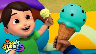 Ice Cream Song  Sing Along  Nursery Rhymes and Kids Song For Children  Baby Rhyme by Boom Buddies [upl. by Hserus]