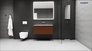 Geberit ONE Shower place  Installation [upl. by Ahtimat]