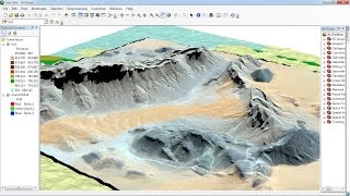 ArcGis 3d analyst Draping an image over a terrain surface [upl. by Lehcear782]