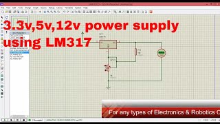 Adjustable Power Supply Simulation using Protues 80 [upl. by Sualokin906]