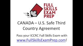 Our Free ICCRC Exam Preparation Course  Safe 3rd Country Agreement [upl. by Enneyehc125]