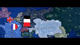 HOI4 TIMELAPSE CAN A BUFFED GERMANY WIN WW1 hoi4timelapse [upl. by Lexis]