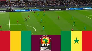 Guinea 0 vs 2 Senegal LIVE CAF 2024 match highlights  Video game simulation PES 2021 [upl. by Lihp]