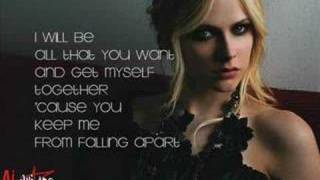 I Will Be  Avril Lavigne lyrics [upl. by Htebasyle]