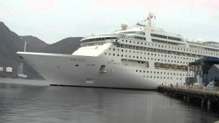 MS Oriana horn in honningsvag [upl. by Hinda]