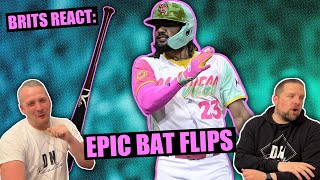 Bat Flips That Keep Getting More EPIC  Baseball Reaction  MLB Reaction  British Guys React [upl. by Ettolrahc]