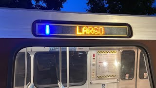 WMATA Subway Alstom 6k Series 🔵Blue Line🔵 Train from FranconiaSpringfield to Largo [upl. by Netsirk]