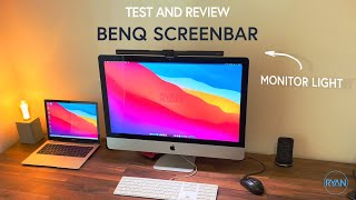 BenQ ScreenBar Monitor Light Review  AUTO LIGHT ADJUSTMENT [upl. by Ariada]