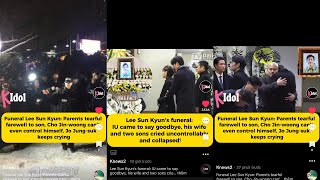 Funeral Lee Sun Kyun 이선균 Parents tearful farewell to son Cho Jinwoong cant even control himself [upl. by Gereld231]