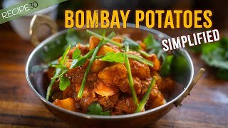 Bombay Potatoes  Tasty Curried Potatoes Indian Style [upl. by Damas660]