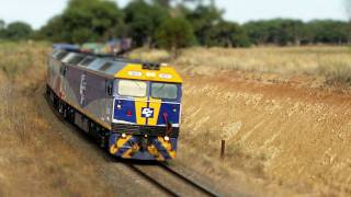 Ultra realistic HO scale model or a diesel freight train in Victoria  PoathTV Australian Railways [upl. by Anelaf]