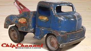 1953 Tonka COE Tow Truck Restoration Metalcraft [upl. by Arela176]