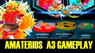 AMATERIOS A3 GAMEPLAY CYPRUS COLLAB BEYBLADE BURST TURBO APP ベイブレードバーストアプリ [upl. by Trescha]