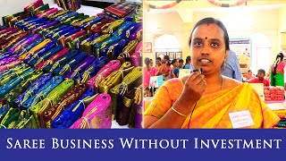 முதலீடு இல்லாமல் சேலை வியாபாரம் செய்யலாம்  Saree Business at Home  Womens Lifestyle [upl. by Ahseetal]