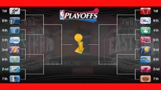 Official 2012 NBA Playoff Brackets [upl. by Suryt]