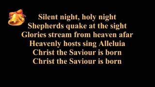 Silent night lyrics karaoke  instrumental music  piano and strings  Christmas song  carol [upl. by Suivatco]