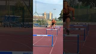 FIRST HURDLE TRAINING IN 6 MONTH 🔥 run hurdle trackandfield athlete sport motivation workout [upl. by Ecnerrat946]