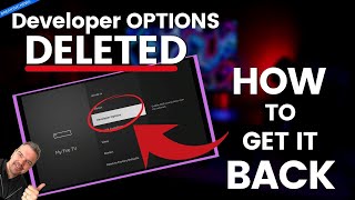 How to get Developer Options back on the FireStick [upl. by Nywloc]