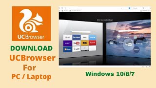 UC Browser install  How to download amp install UC browser for pc  laptop  windows 1087 [upl. by Camille]