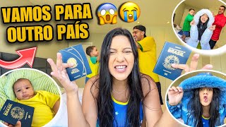 FINALMENTE VAMOS PARA FORA DO BRASIL 🇧🇷😱😍🤩 mostramos as roupas [upl. by Hermosa]