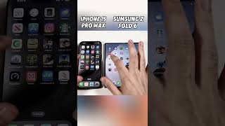 iPhone 15 Pro Max vs Galaxy Z Fold 6 – INSANE Speed Test 💥 Who Wins the Crown 👑shortsviralvideo [upl. by Aihsot443]