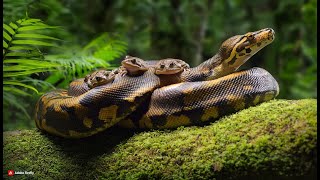 DES CRAPAUDS GÉANTS MONTENT UN PYTHON MASSIF  LA RAISON VOUS CHOQUERA  🐸 [upl. by Kamilah]