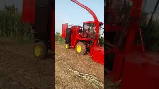 The improved corn harvester can actually return straw to the field [upl. by Ajidahk712]