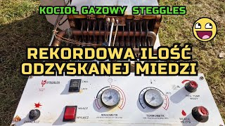 Rekordowa ilość odzyskanej miedzi z kociołka gazowego 😲👍 [upl. by Aicillyhp]