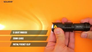 SOLARAY MiniPro 1 LED Flashlight [upl. by Odidnac]